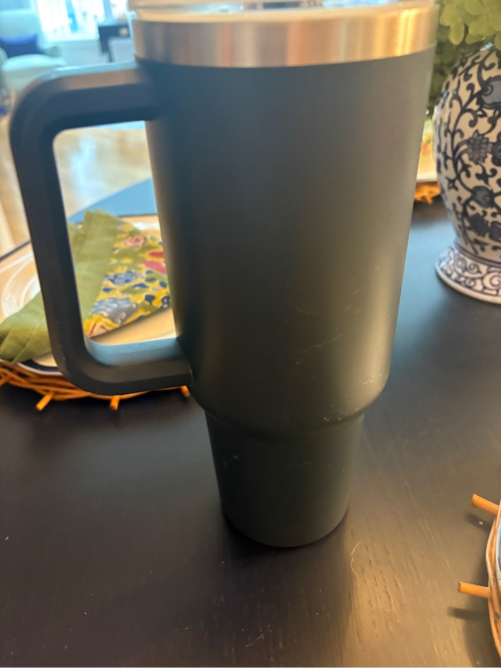 Stanley Navy Quencher Insulated Travel Tumbler with Handle and Straw - Picture 3 of 7